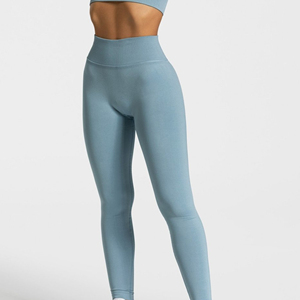Leggings de Yoga de Cintura Alta a la Moda, Color Sólido, Leggings Sin Costuras con Efecto Push-Up para Mujer - Product Image 6