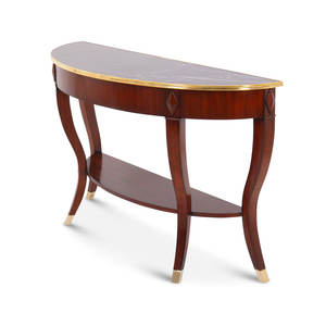 Mesa Consola Clásica de Lujo, Madera de Caoba Sólida, Diseño Europeo Antiguo, Mueble para Sala de Estar, Entrada, Hotel o Apartamento - Product Image 2