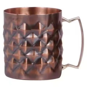 Contemporary <b>Copper</b> Moscow Mule <b>Cup</b> Beverage Mug for Cocktail Service Bar Kitchen Dining Table Display - Product Image 5