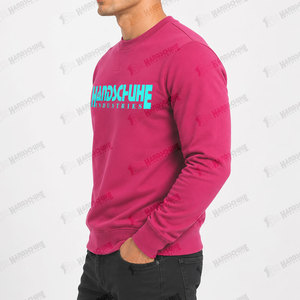 Sudadera de corte regular a la moda, cuello redondo, básica, mezcla de algodón, informal, deportiva, para la temporada de invierno, para hombre - Product Image 3