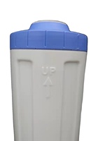 Cartucho de Filtro de Agua Manual de Plástico Recargable Vacío, Compatible con 10 Pulgadas, Azul Grande, Ecológico, de Alta Calidad, 4.5 x 10 Pulgadas para
