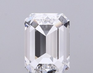 Bijoux fins en stock, vente en gros, diamant blanc de laboratoire de qualité supérieure, 2,51 carats, couleur E, pureté VVS1, taille émeraude, polissage excellent. - Product Image 2
