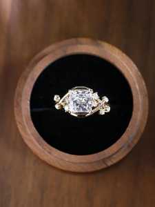 Anillo de Diamantes Auténtico de 2.00CT VS1 con Corte Princesa, Cultivado en Laboratorio, Oro Sólido de 14K, Joyería Fina Premium, Anillo de Compromiso Sorpresa para Ella - Product Image 6
