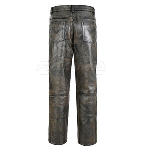 High Quality Casual Wear <b>Men</b> <b>Leather</b> <b>Pants</b> Solid Color Top Selling Streetwear <b>Men</b> <b>Leather</b> <b>Pants</b> Online Sale - Product Image 2