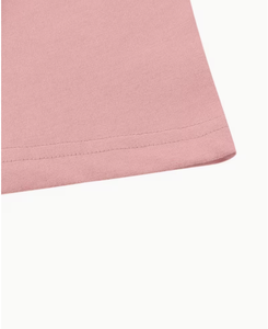 Ensemble short rose 2 pièces pour femme, décontracté, coupe ample, t-shirt à col rond et short au-dessus du genou, pour le printemps et l'été - Product Image 6