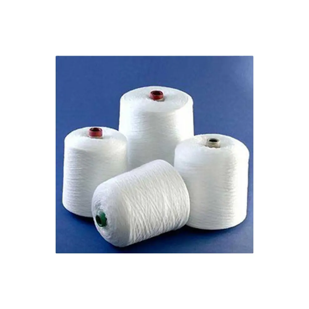 100% polyester DTY yarn for Export pure polyester yarn Ne15s/1 ring spun polyester yarn weaving knitting in fluctuated extent