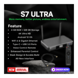 Totalmente Equipado - S7 Ultra S7 MAX/ Pro Android 13 con Más de 3000 Canales en Vivo de EE. UU., Más de 30000 VOD, Control Remoto, Luces LED, Caja de Streaming con Aplicación Gratuita - Product Image 4