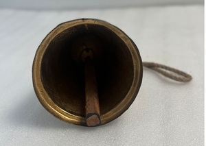 Vintage Iron Cow Bell Hanging <b>Ornament</b> With Jute Rope For Farmhouse Kitchen And Living Room Decor - Product Image 2