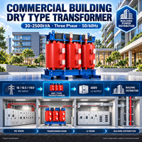 Transformateur sec pour bâtiment commercial, 30-2500 kVA, triphasé, élévateur de tension, non excité, régulateur de tension