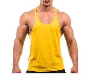 เสื้อกล้ามผู้ชาย OEM ราคาถูก พิมพ์ลายตามสั่ง เสื้อกล้ามออกกำลังกายผ้าฝ้าย เสื้อกล้ามรัดรูปผู้ชาย เสื้อกล้ามชายแบบริบ - Product Image 3