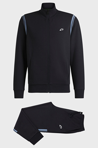 Ensemble de survêtements deux pièces pour hommes avec capuche, rayures contrastées, style athlétique, design personnalisé, collection 2026, vente chaude, finitions personnalisées - Product Image 5