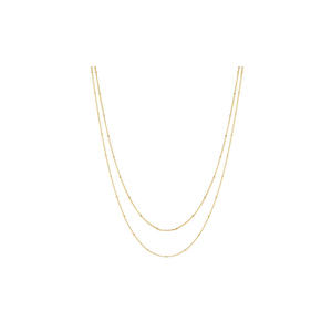 Collar con Colgante de Cobre con Microincrustaciones de Circonio y Letras en Inglés, Chapado en Oro Real de 14K, Gran Venta - Product Image 5