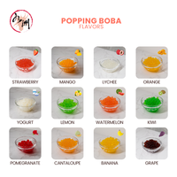 Perles Éclatantes en Gros 3,4 kg Bouteille Taïwan Certifié HALAL/HACCP Billes de Tapioca Mangue Popping Boba pour Bubble Tea
