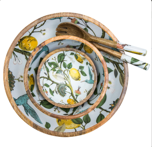 Bols en bois de style européen, forme ronde, émail, design unique, vaisselle décorative, bols durables, articles de cuisine tendance - Product Image 5