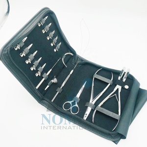 Kit de herramientas de extensión de cabello con acabado plateado Pro I Tip Tools A + herramientas profesionales de acero inoxidable de calidad para el cabello para peinar - Product Image 1