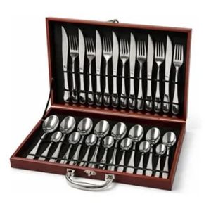 Modern <b>Copper</b> Plated Stainless Steel Silverware Set Ergonomic Design Tableware For Dining Room Kitchenware Hospitality Supply - Product Image 4