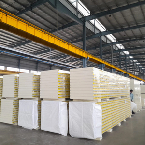 แผ่นผนังสำเร็จรูปโพลียูรีเทนแบบแซนวิชที่ได้รับการรับรองมาตรฐาน ISO สำหรับห้องปฏิบัติการ ห้องผ่าตัด และห้องเย็น - Product Image 3