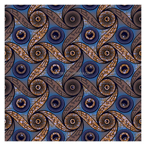 Tela Africana con Estampado de Cera Personalizada, 100% Algodón, Tela Jacquard de Alta Calidad para Prendas Nigerianas - Product Image 3