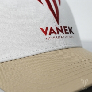 VANEK INTERNATIONAL Adult Unisex <b>Baseball</b> Hat Embroidered Logo Gray Adjustable Fit Casual 100% Cotton Breathable Summer Travel - Product Image 2