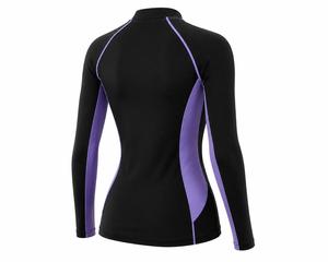 Women's Full <b>Sleeve</b> Color Blocked Custom Printed Rash Guard <b>Swim</b> <b>Top</b> Quick Dry Breathable Spandex <b>Long</b> <b>Sleeve</b> UV Protection - Product Image 6