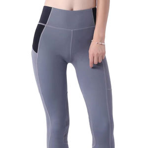 Pantalones Elásticos de Montar a Caballo con Bolsillos, Leggings Cómodos para Mujer con Asiento de Silicona Antideslizante - Product Image 1