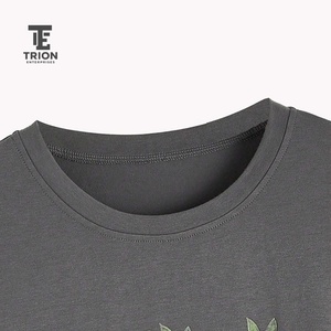 Women's Short Sleeve O-Neck Embroidered Floral T-<b>Shirt</b> Casual Loose Fit Spring Summer Wear 100% Cotton Knitted Top - Product Image 2