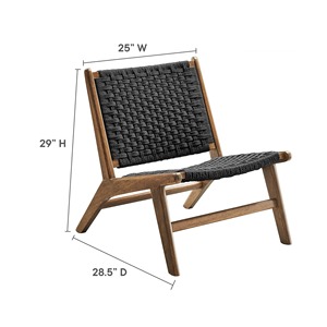 Silla de Playa de Alta Calidad, Sillas de Jardín de Ratán, Silla de Patio Exterior de Madera de Teca Natural, Silla Tumbona - Namera - Product Image 2