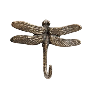 Luxury Vintage Metal Dragonfly Wall <b>Hook</b> Decorative <b>Antique</b> <b>Brass</b> Finished Animal Shape Coat and Hat <b>Hook</b> for Living Room - Product Image 3