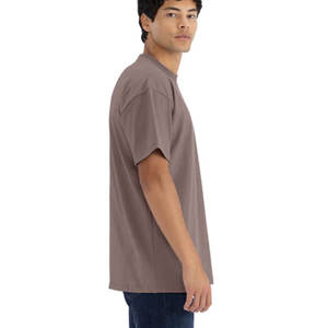 T-shirt col rond pour homme en coton épais 100 % - 250 g/m² - T-shirt uni en coton 100 % grande taille - T-shirts classiques - Product Image 3