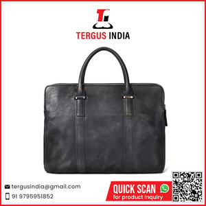 Maletín profesional de cuero para portátil con múltiples compartimentos de almacenamiento a precio de mayoreo - Product Image 2