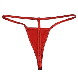 Lencería sexy: Tangas G-string eróticas para mujer, ropa interior sin entrepierna con encaje, bordado brillante y perlas, cintura elástica, venta al por mayor. - Product Image 6
