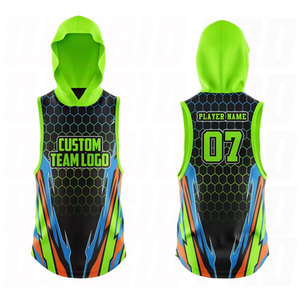 เสื้อฟุตบอลแบบมีฮู้ด 7 คนต่อทีม แบบสั่งทำพิเศษ พร้อมลายพิมพ์แบบ Sublimation เต็มตัว ชุดยูนิฟอร์มทีม 7 คนต่อทีม สำหรับสวมใส่เพื่อประสิทธิภาพสูง - Product Image 6