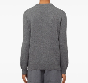Pull-over homme JT uni à manches longues en spandex/coton, imprimé, col en V, tricoté, été, pour affaires. - Product Image 3