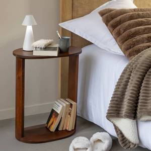 Mesa de Noche Vandana Vista Hexa de Madera de Mango - Product Image 1