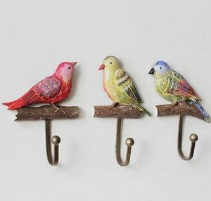 Metal Bird Wall <b>Hooks</b> With 3 <b>Hooks</b> Rustic Animal Design For Clothing Storage - Product Image 2