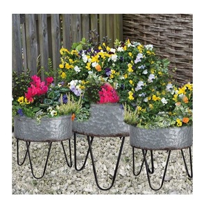 Jardinière en métal robuste pour patio, jardin, aménagement paysager, décoration intérieure élégante - Product Image 3