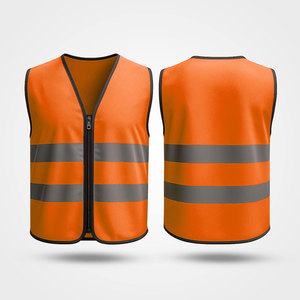 Gilets de sécurité réfléchissants respirants OEM avec poches, veste haute visibilité, gilet de sécurité réfléchissant - Product Image 2