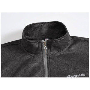 Chándal Deportivo para Hombre en Color Gris con Bloques de Color, Manga Larga, Cuello Alto, Cierre de Cremallera, Estilo Casual para Otoño, Corte Regular con Bolsillos Laterales - Product Image 6