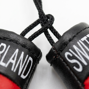 Guantes de boxeo con bandera de Suiza, guantes de entrenamiento con cordones de cuero PU, guantes de lucha duraderos para todas las estaciones para adultos, para MMA y Kickboxing - Product Image 2