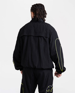 Wholesale Men's Custom Oversized Windproof Zipper <b>Track</b> <b>Jacket</b> Solid Color Stand Collar Casual Autumn Wear OEM ODM Manufacturer - Product Image 2