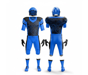 Ensemble d'uniformes de football américain haute performance – Sublimation intégrale |   Ensemble de football avec maillot et pantalon |   Polyester respirant - Product Image 1