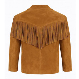 OEM Wholesale Lightweight <b>Suede</b> Leather Real Cowhide <b>Jacket</b> Streetwear for Men Cheap Price New Fashion Leather <b>Suede</b> Coat - Product Image 2