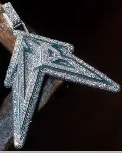 Custom 925 Silver Iced Out Moissanite Diamond Pendant Hip Hop Star Pendant Passes Diamond <b>Tester</b> Rapper Bling Pendant For Men's - Product Image 1