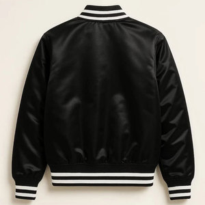 Tela satinada ligera con textura suave y costuras duraderas para colecciones de moda de temporada, chaqueta universitaria de satén. - Product Image 2