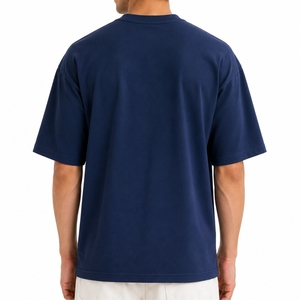 Camiseta de Hombre Personalizada, de Color, Talla Grande, de Punto, Manga Corta, Corte Regular, Informal, Transpirable, de Secado Rápido, Cuello Redondo, Lisa - Product Image 2