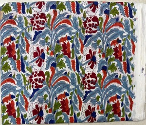 Pure Cotton Rapid Hand Block Print Fabric for Dresses Kurtis and Home Furnishing Soft Breathable Traditional Printed Textile - Product Image 5