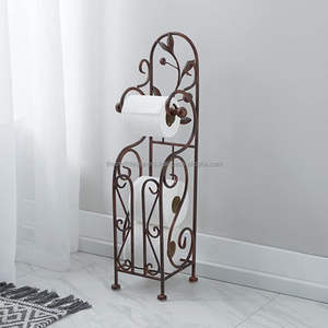 Portarrollos de Papel Higiénico de Hierro Forjado a Mano con Artesanía y Calidad Duradera para Uso Diario Práctico - Product Image 1