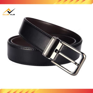 Ceinture Classique Homme en Cuir de Vachette Double Face Écologique Confortable avec Boucle Ardillon en Alliage Réversible pour Affaires et Loisirs – Grande Vente - Product Image 4