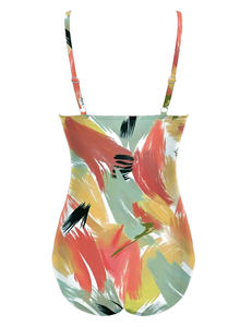 Women One Piece Swim Dress Racerback <b>Tummy</b> <b>Control</b> Swimwear Quick Dry Beachwear Wholesale Price - Product Image 6