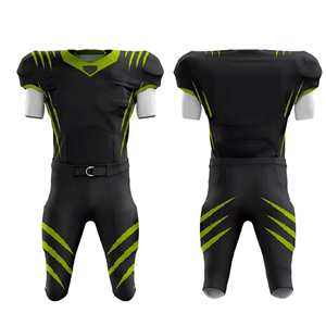 Conjunto de Uniforme de Fútbol Americano para Adultos con Mangas Cortas, Nombre y Número del Equipo Personalizados, Tallas Grandes Disponibles - Product Image 1